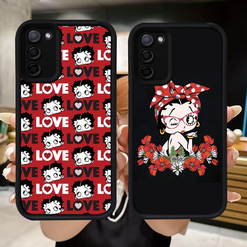 Q38 Betty Girl Boop soft Casing สําหรับ Samsung A02 J4 M02 A03S A71 A31 A02S J6 Plus M02S A51 A03 Co