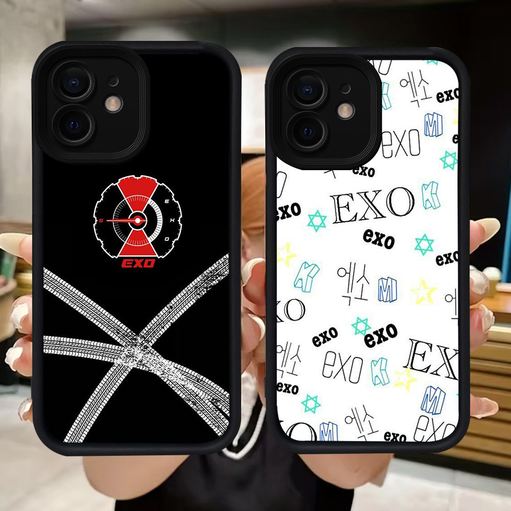 Q21 EXO soft Casing สําหรับ iPhone XS X 12 XR 11 Mini 15 Pro Max