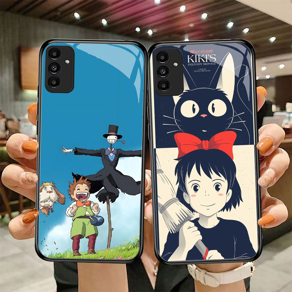 DF-76 Hayao Miyazaki Totoro TPU HD แก้วสําหรับ Samsung A05S A35 A55 A24 A14 A15 A04S A34 A25 M15 A54