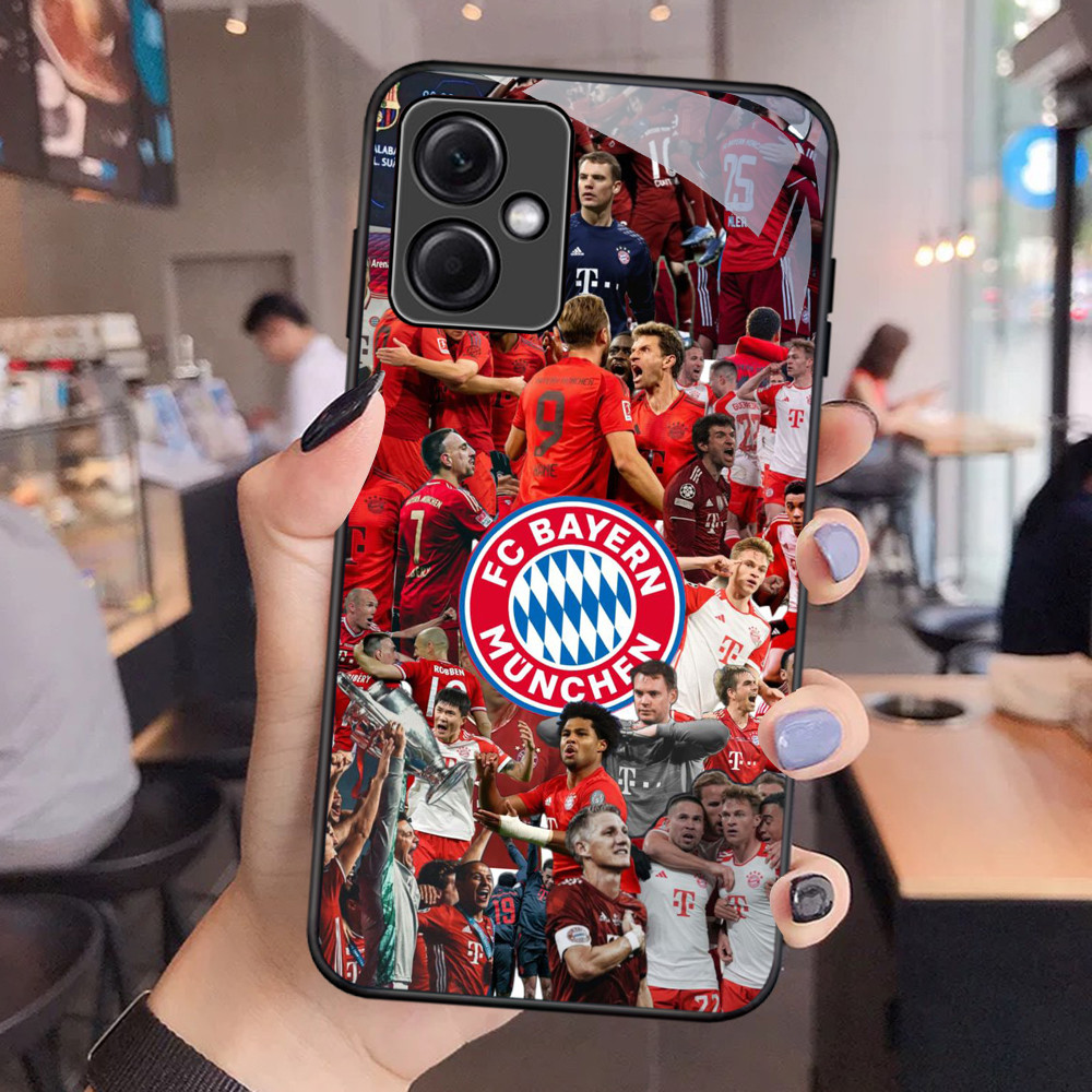 NC-12 Bayern Munich ฟุตบอลแก้วสําหรับ Xiaomi Redmi 12 13 หมายเหตุ 12 13 Poco X5 Pro