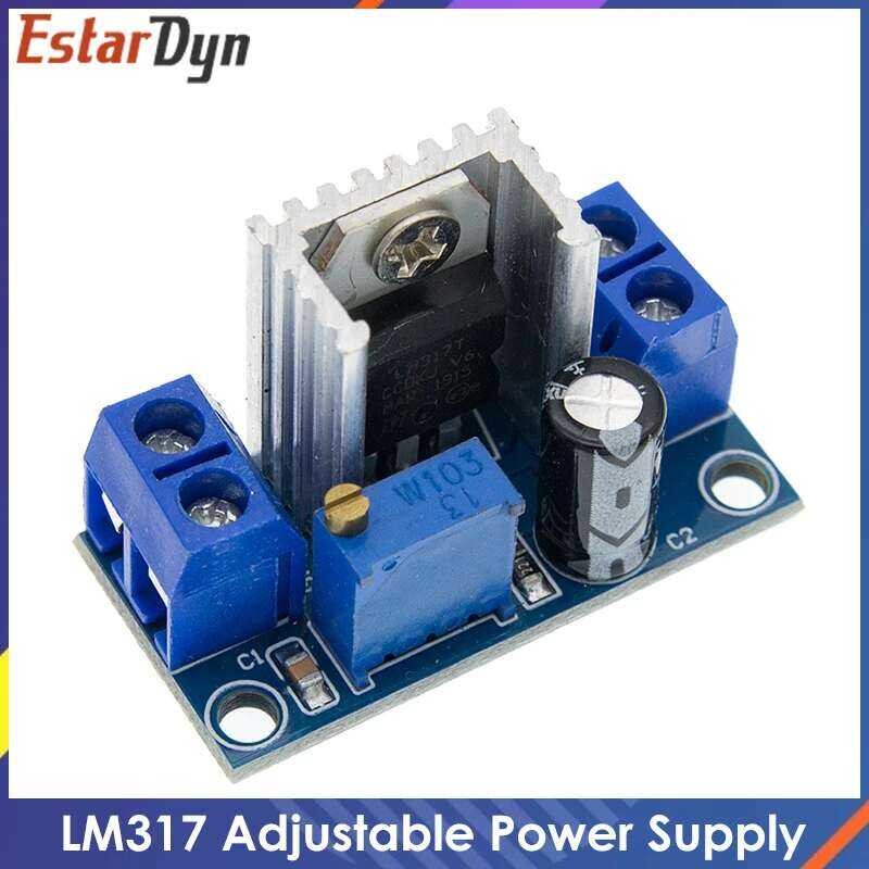 LM317 แหล่งจ่ายไฟปรับแรงดัน DC-DC Converter Buck Step Down แผงวงจรโมดูลควบคุมเชิงเส้น
