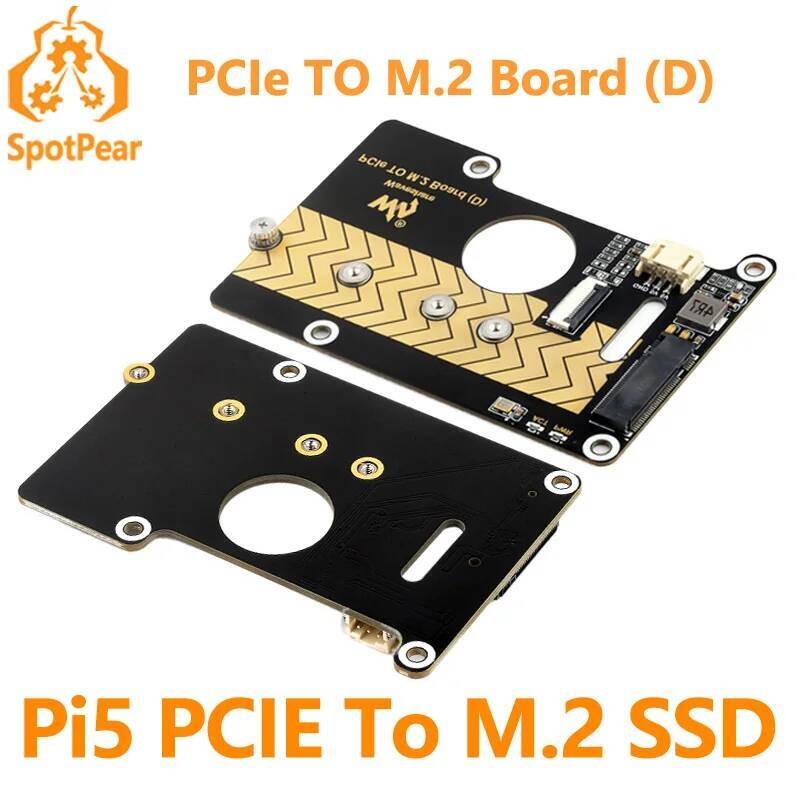 Raspberry Pi 5 PCIe ถึง M.2 NVMe SSD อะแดปเตอร์ (D) HAT Pi5-22280-2242-2230 สําหรับ PI5