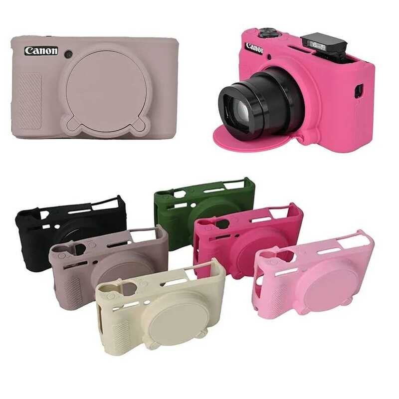 SX740HS SX730HS Soft Ruer เคสซิลิโคนสําหรับ Canon PowerShot SX740 HS SX730 เกราะผิวผิว Len Protector