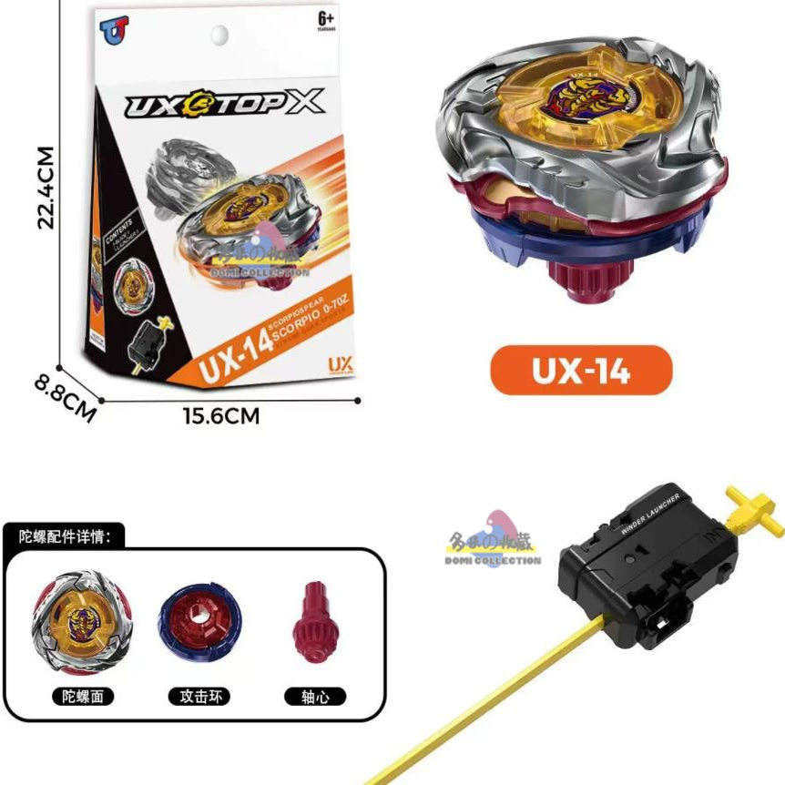 X Generation Fire ยี่ห้อ Beyblade UX-14 Scorpio Spear CX-06 05-01 UX11 12BX36 23