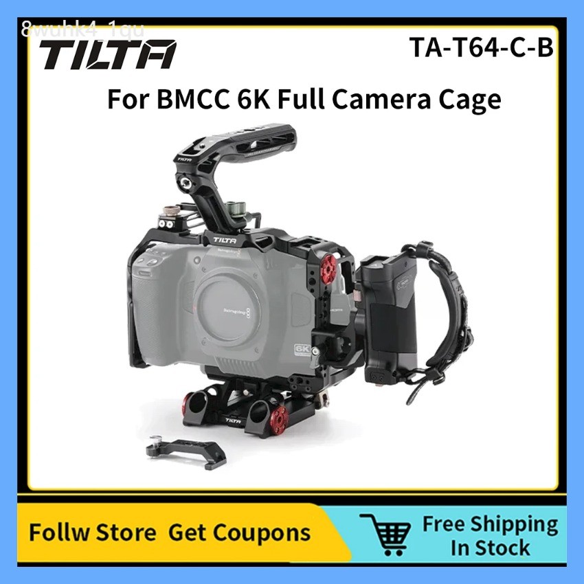 aaa TILTA TA-T64-C-B Advanced Kit for BMCC 6K Full Camera Cage with Locating Pins 15mm Rod Holder X
