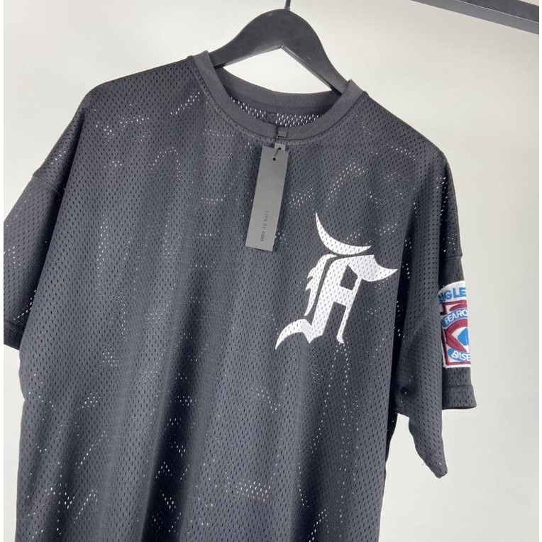 เสื้อยืดแขนสั้น ผ้าตาข่าย ปักลาย FEAR OF GOD FOG Season 5 คุณภาพสูง สําหรับผู้ชาย ราคา ถูกที่สุด ดีลบีเคเค แกลเลอรีภาพที่ 6