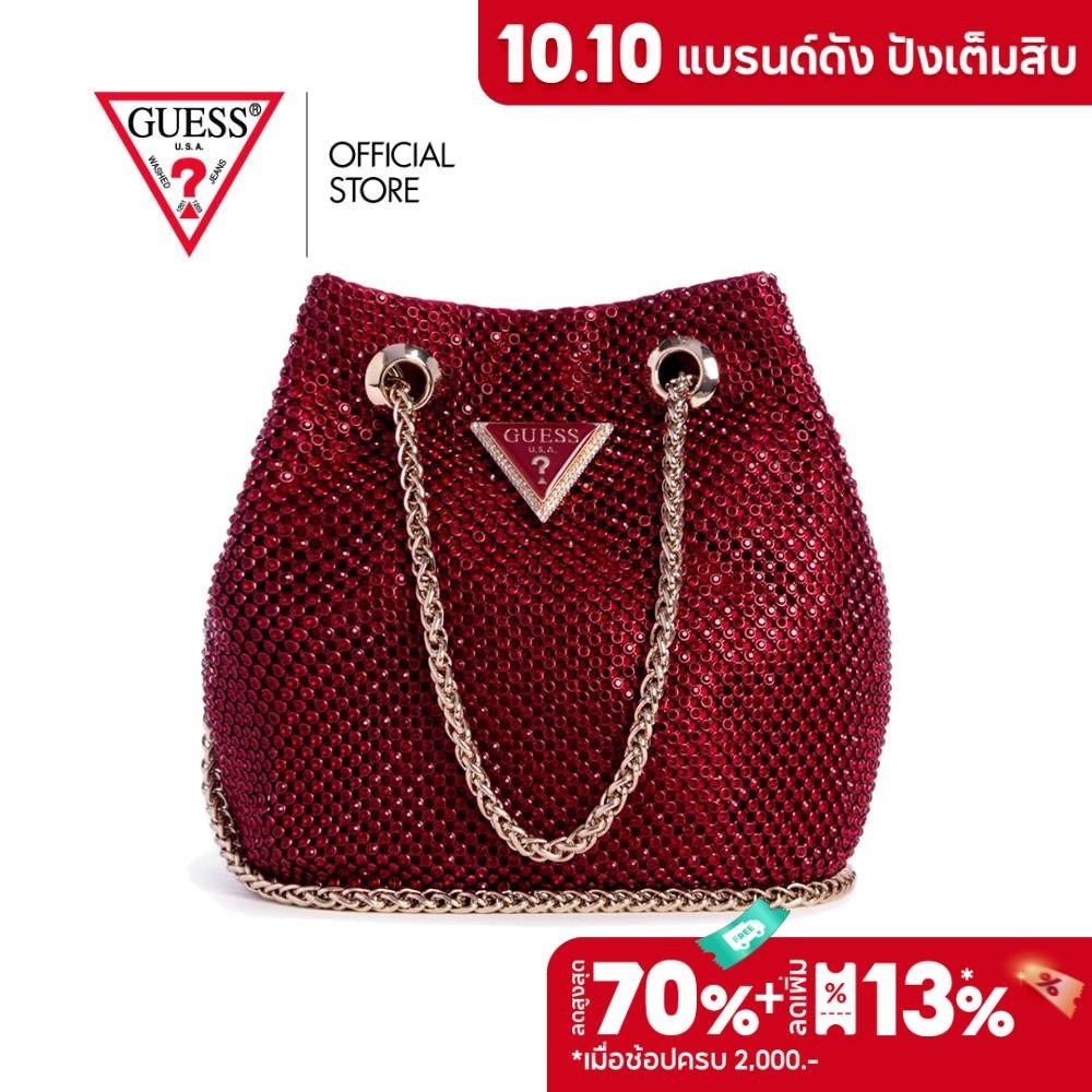 GUESS กระเป๋า รุ่น RP935075  ZALINA POUCH RED สีแดง