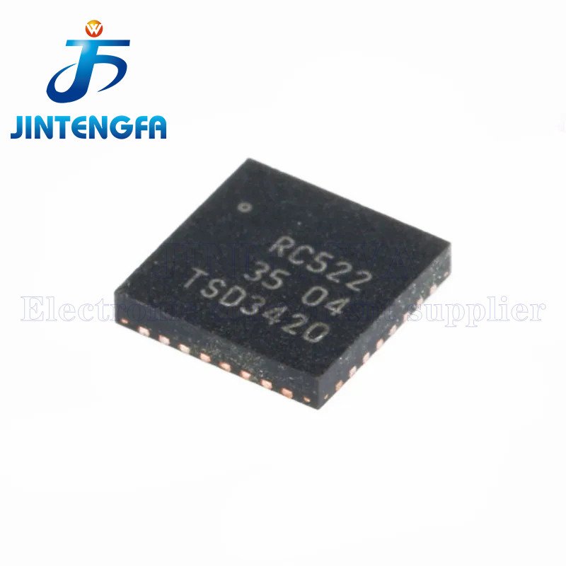 10PCS RC522 MFRC522 QFN-32 MFRC52202HN1 MFRC52202HN1,151 SMD IC 3V MIFARE reader RF ชิปการ์ด