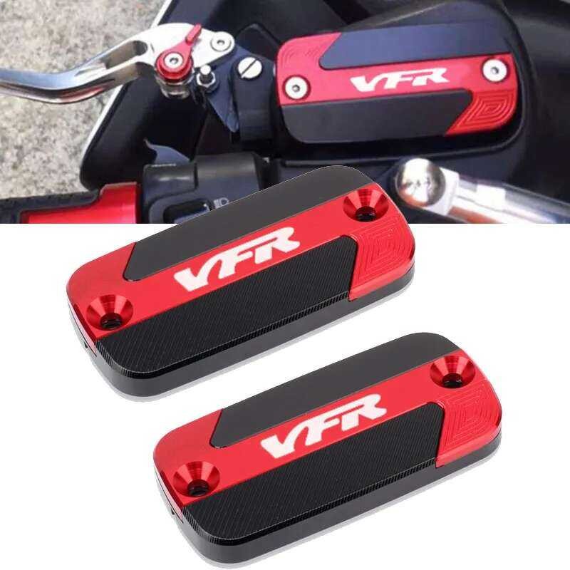 CNC ถังน้ำมันเบรกหน้า สำหรับมอเตอร์ไซค์ ฝาครอบกระบอกสูบหลัก สำหรับ VFR 800 VFR800 VFR800X VFR800F
