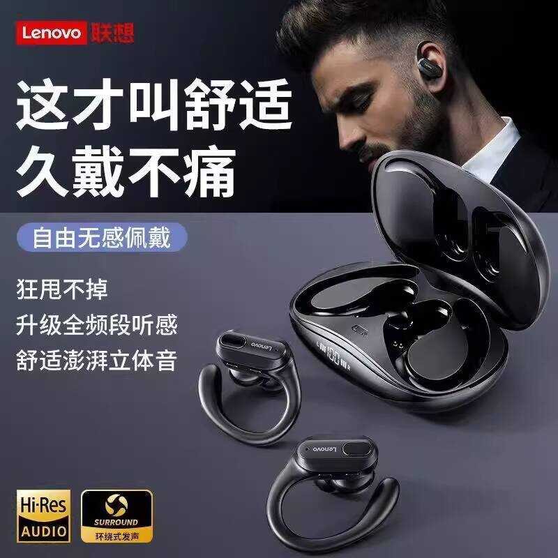 Lenovo lenovo XT80 ชุดหูฟังบลูทูธไร้สาย Half-In-Ear Low-Latency Game หูฟังสไตล์ใหม่สูง @
