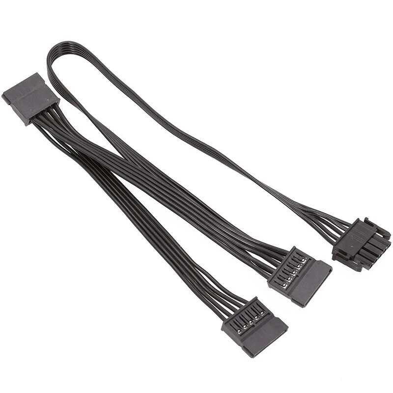 SATA สายเคเบิลจ่ายไฟภายนอก 5Pin ถึง 3 พอร์ต สำหรับ PSU โมดูลาร์ Enermax
