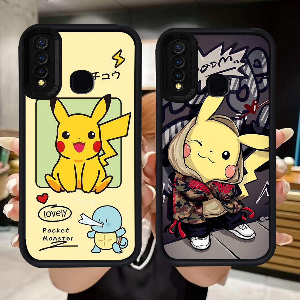 Q120 Pokemon soft Casing สําหรับ VIVO Y30 Y50 Y19 V9 Y95 Y93 Y12 Y91 Y30i Y15 Y17 Z1 Pro Y91C