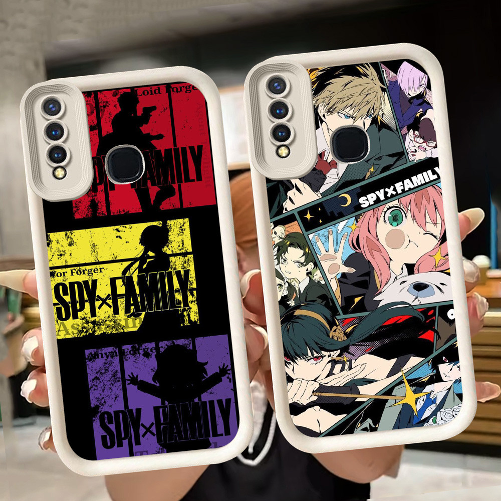 ปลอกอ่อนสําหรับ VIVO Y19 Y30 Y30i Y17 Y93 Y95 Y12 Y50 Y15 Y91 Z1 Pro V9 Y91C สีขาว Q53 SPY X FAMILY