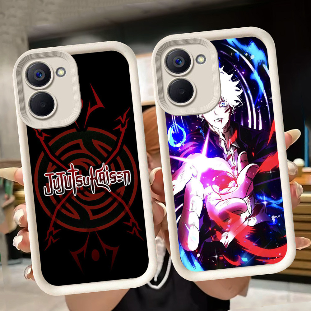 ปลอกอ่อนสําหรับ VIVO Y36 Y28 Y17S Y18 Y03t Y03 Y18i Y27 Y28s V60 5G Y27s สีขาว Q4 Jujutsu Kaisen