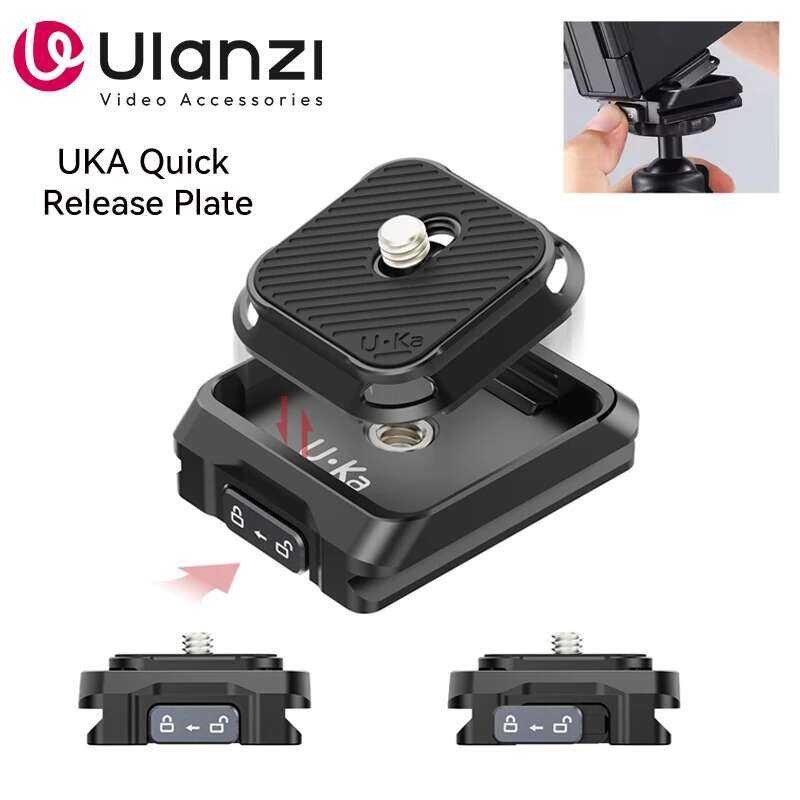 DSLR ชุดปลดล็อคกล้อง Ulanzi UKA01 Uka Universal Gimbal พร้อมอะแดปเตอร์ติดตั้งขาตั้งกล้องแบบสลับเร็ว