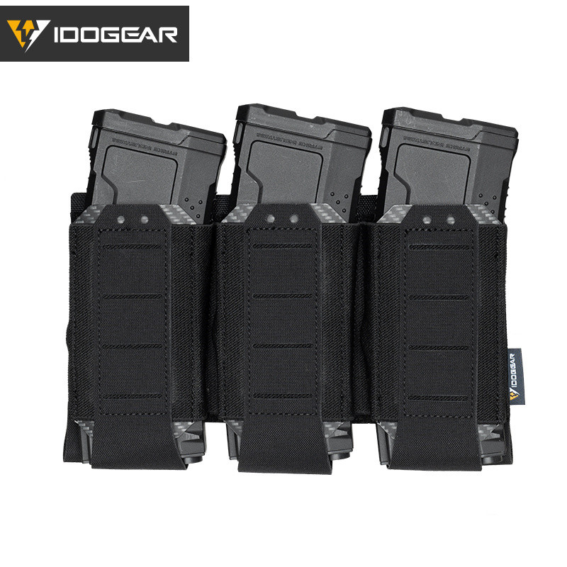 IDOGEAR Tactic 556 Triple Mag Pouch MOLLE ยืดมัลติฟังก์ชั่นกลยุทธ์ 556 Mag Carrier 35136