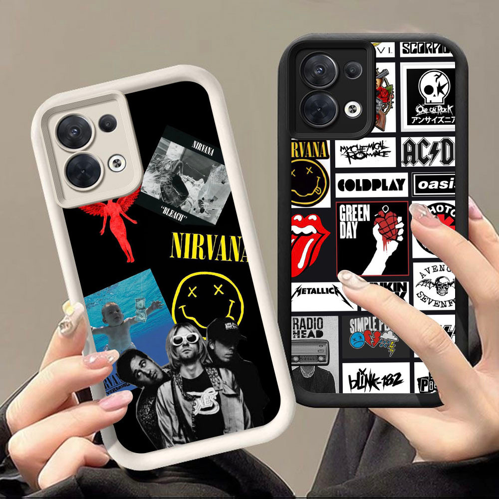 DF-92 Nirvana Queen AC DC หรูหราปลอกอ่อนสําหรับ OPPO F21 F21S Reno 7 7Z 8 8Z Lite Pro