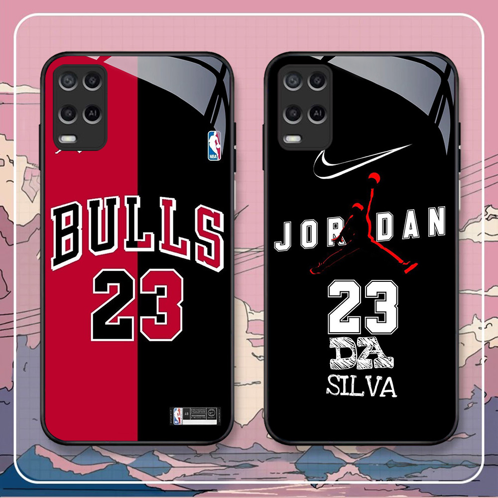 YA-17 JORDAN 23 HD Softcase Glossy Glass สําหรับ OPPO A54 A55 Reno Narzo 7 8 8i 9 50 Pro