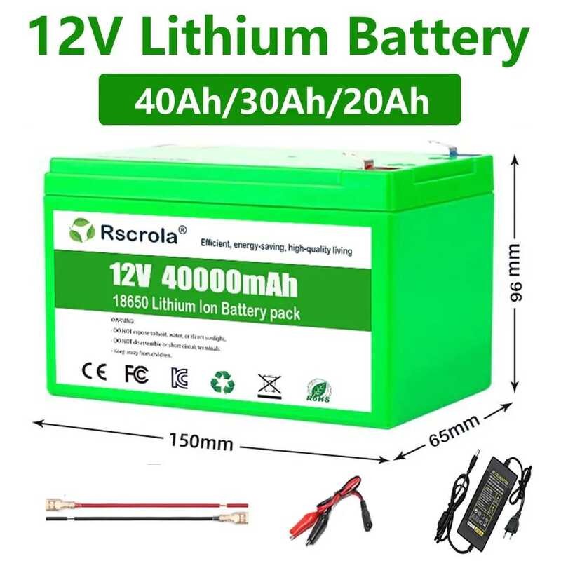 แบตเตอรี่กันน้ำ 12V 40Ah 30Ah แบตเตอรี่ลิเธียม 12v 18650 สำหรับเครื่องพ่นไฟฟ้าสำหรับเด็ก