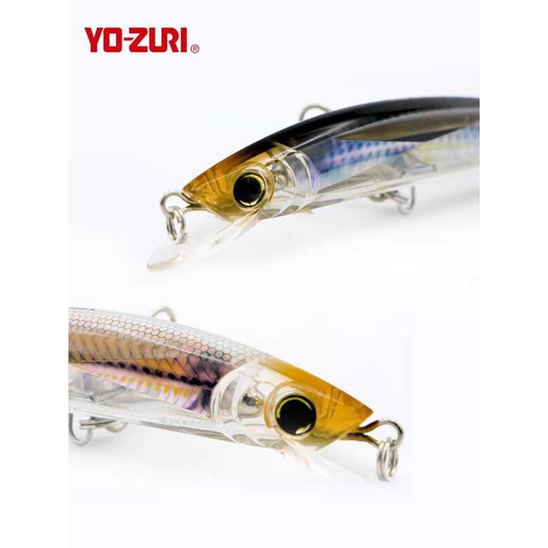 Youzhu YO-ZURI Minnow 3D Prism Refractor Lure เหยื่อปลอมแบบมัลเลต์สำหรับตกปลา