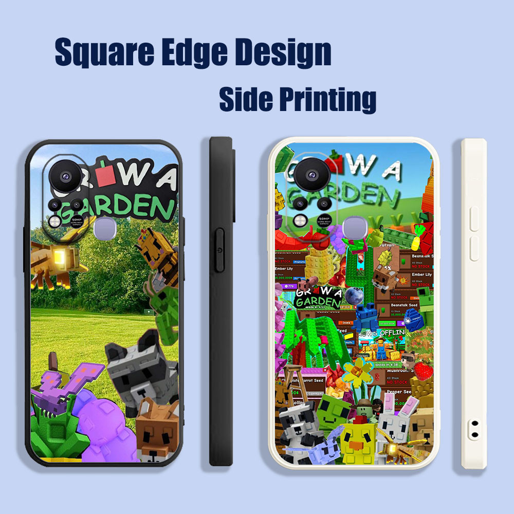 ปลอกสําหรับ Huawei Nova 3i 7i 8i 5T Y9S Grow a Garden วิดีโอเกม FXX05 เคสโทรศัพท์ขอบสี่เหลี่ยม