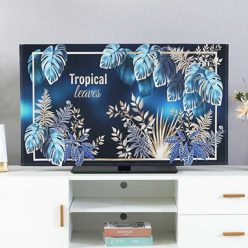 New Simple Fashion Printing LCD TV Dust Cover 52/55/60/65/70 Inch Desktop Hanging Universal Protect