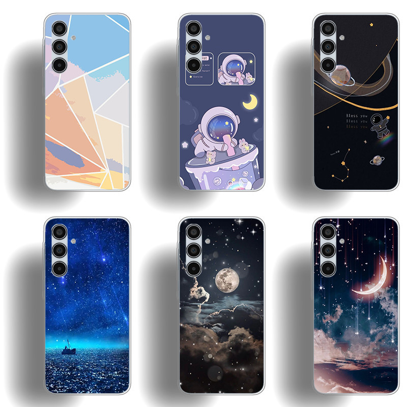 เหมาะสําหรับ Samsung Galaxy A35 A14 A13 A15 เคสโทรศัพท์ TPU นิ่มปุ่มเคลือบด้วยไฟฟ้าเปลือกป้องกันดูดซับแรงกระแทก