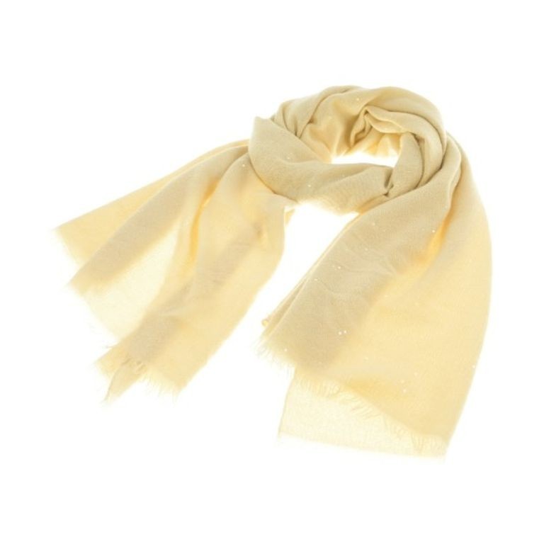 Brunello Cucinelli Rene Nell Scarf Women yellow Direct from Japan Secondhand