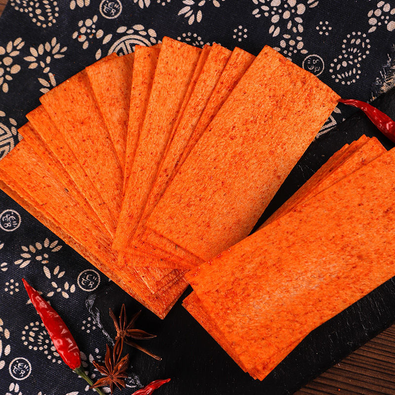 🔥ของแท้🔥 Homesick Mountain Spicy Strips Indian Flying Cake Large Spicy Slices Spicy Food To Satis