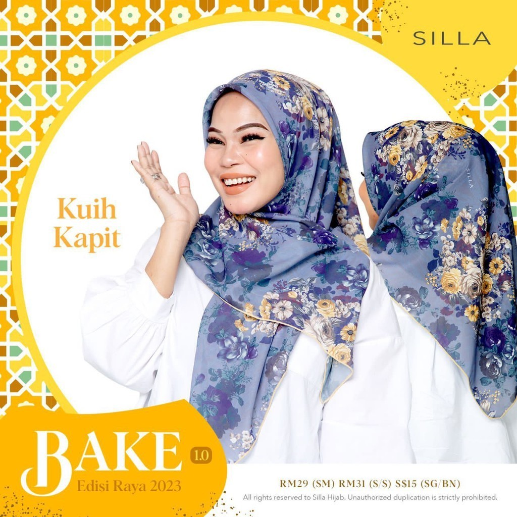 SILLA - ( KUIH RAYA ) Tudung Bawal SILLA Hijab Bake Collection