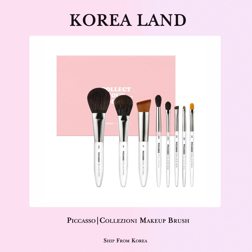 Piccasso | Collezioni ชุดแปรงแต่งหน้า 8 แบบ 103A แป้ง 108 บลัชออน 131 รองพื้น 207A อายแชโดว์ 221 อา