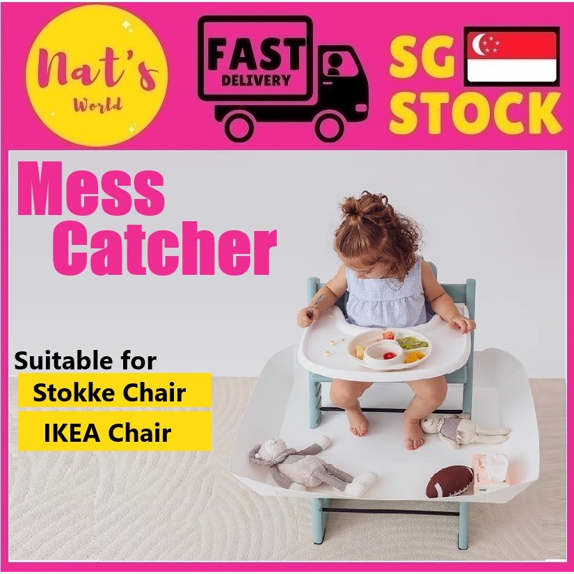 Highchair Food and Mess Catcher สําหรับ Stokke Tripp Trapp Highchair และเก้าอี้เด็ก ikea