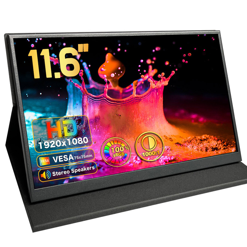 11.6-inch 1080P portable display, mobile phone screen projection, laptop external PS4 high-definitio