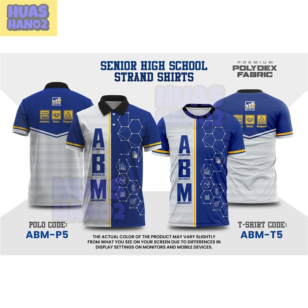 [ฟรี CUSTOME]2024 ABM SUBLIMATION UNIFORM POLOSHIRT สําหรับผู้ชายผู้หญิงสวมเสื้อโปโลชายโลโก้ SUBLIMA