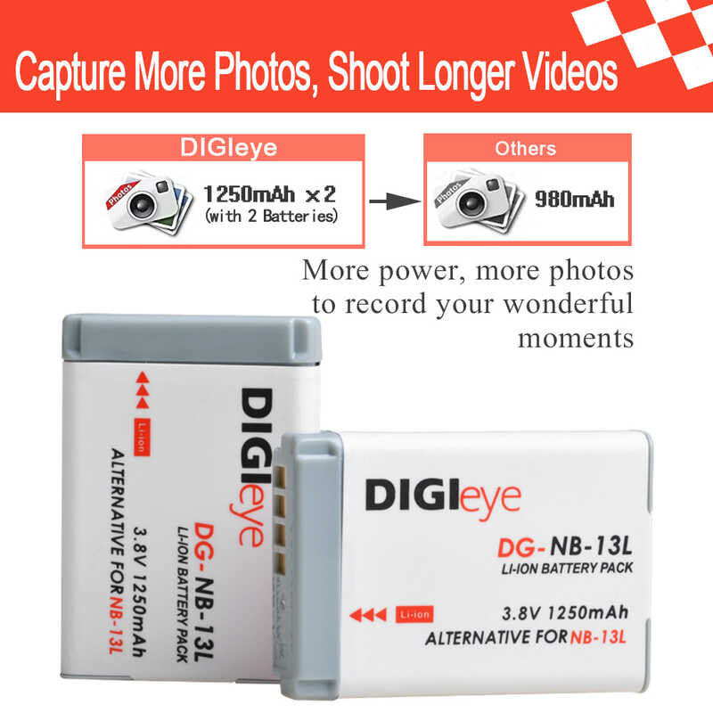 Δ แบตเตอรี่ Nb-13L Nb13l + เครื่องชาร์จแอลซีดี USB สำหรับ Can