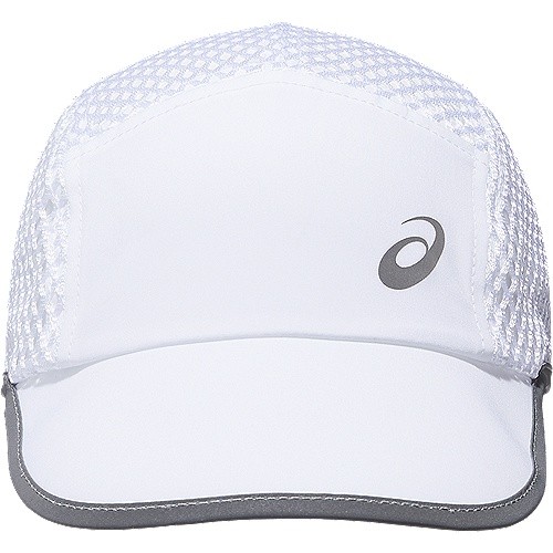 ASICS :  MESH CAP UNISEX RUNNING ชายหญิง หมวก ของแท้  BRILLIANT WHITE