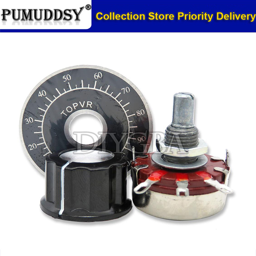 1 ชุด WTH118 DIY ชุดอะไหล่ 2W 1A Potentiometer 1K 2.2K 4.7K 10K 22K 47K 100K 470K 1M MF-A03 + WHT118