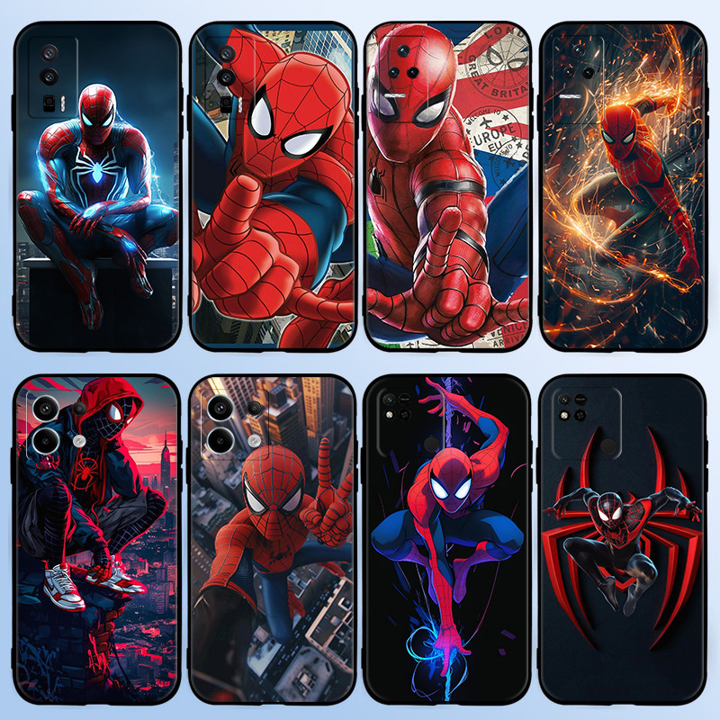 H6SV Cool การ์ตูน Spider-Man สําหรับ Redmi K20 K40 K60 K70 Pro K50 เกม A3 A3X tpu กรณี