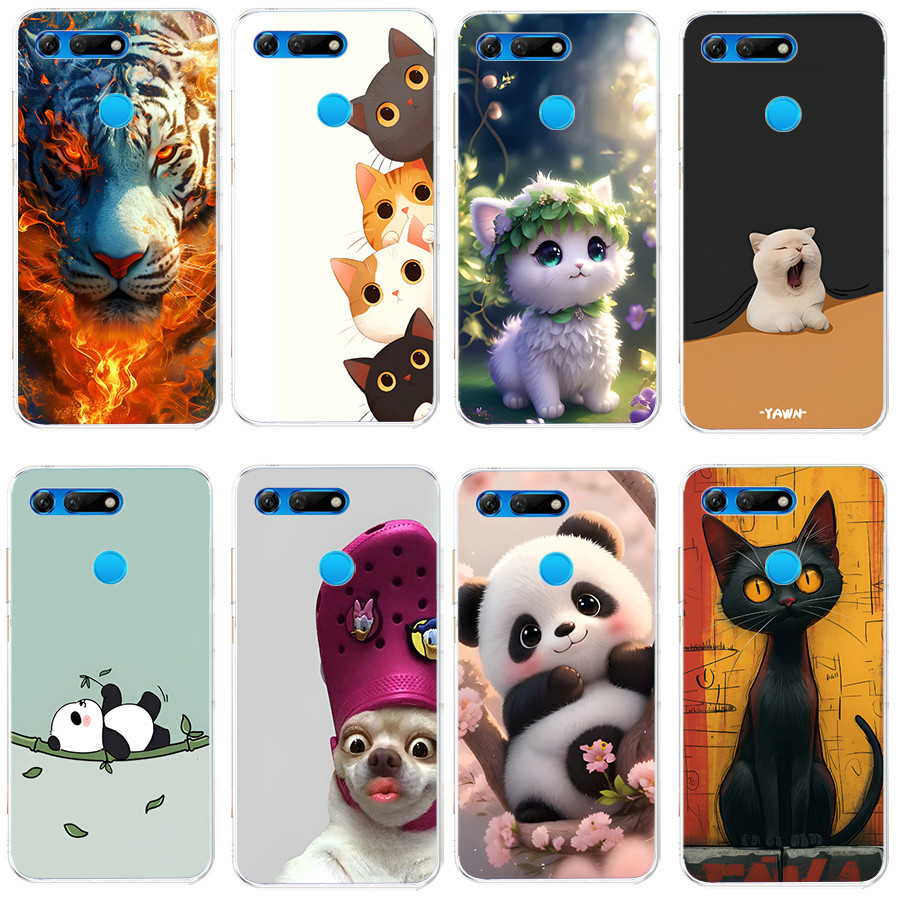 ปลอกสําหรับ huawei honor view 20 Soft Case TPU พิมพ์ฝาครอบโทรศัพท์