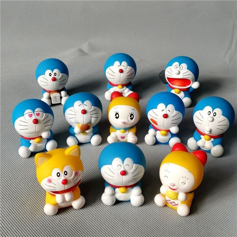 สินค้าจํานวนมากของแท้ Bandai Bandai Doraemon การ์ตูนน่ารัก Doraemon Baking เครื่องประดับรถยนต์