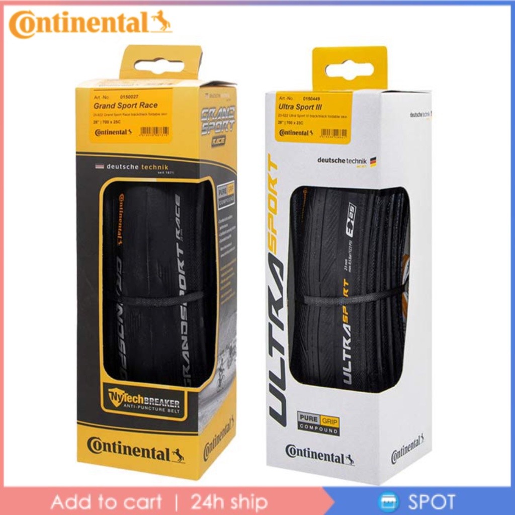 ยางจักรยานเสือหมอบ Continental ULTRA III / GRAND SPORT Race 700 23c 25C Clincher พับได้