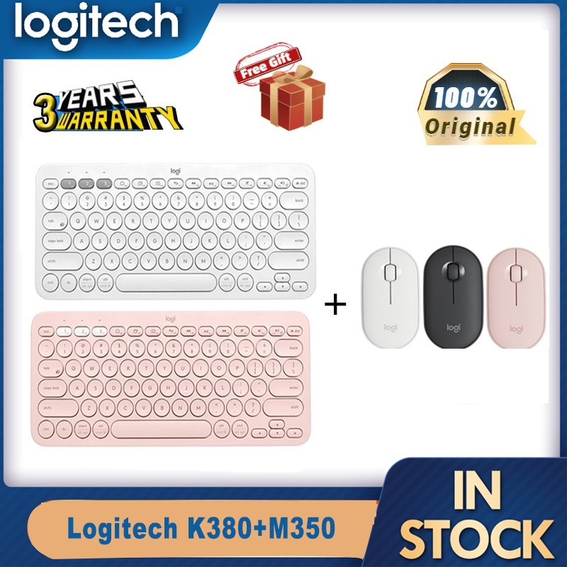 รับประกัน 3 ปี100% Original Logitech K380 Multi-Device Bluetooth คีย์บอร์ดไร้สายสําหรับแล็ปท็อป