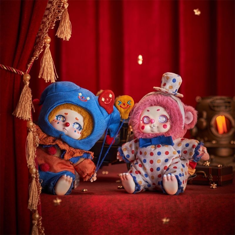 Cino TimeShare Meet Circus Plush Toy Bd Box Action Anime Figures Bag Caixas Supresas Cute Model Bir