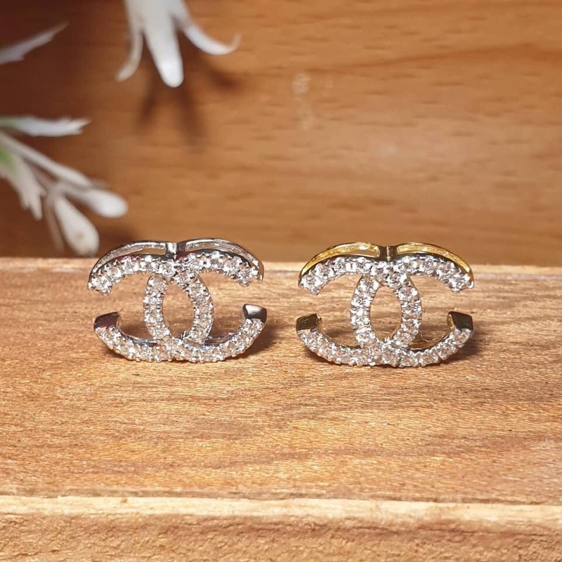 ผ่อน0%สร้อยคอพร้อมจี้ CC ทอง 9k ทองแท้ 37.5%