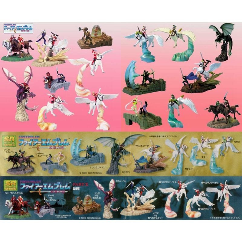 Yujin Gashapon SR Flame Emblem Emblem Mystery Game Scene Magician Pegasus Dragon Quest Soldier