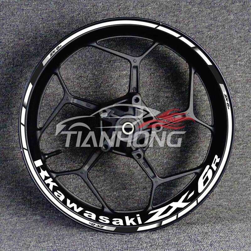 รถจักรยานยนต์หัวรถจักร Big Buffalo ดัดแปลงล้อขอบล้อรูปลอก ZX-14R ZX-6R ZX-10R สติกเกอร์สะท้อนแสง