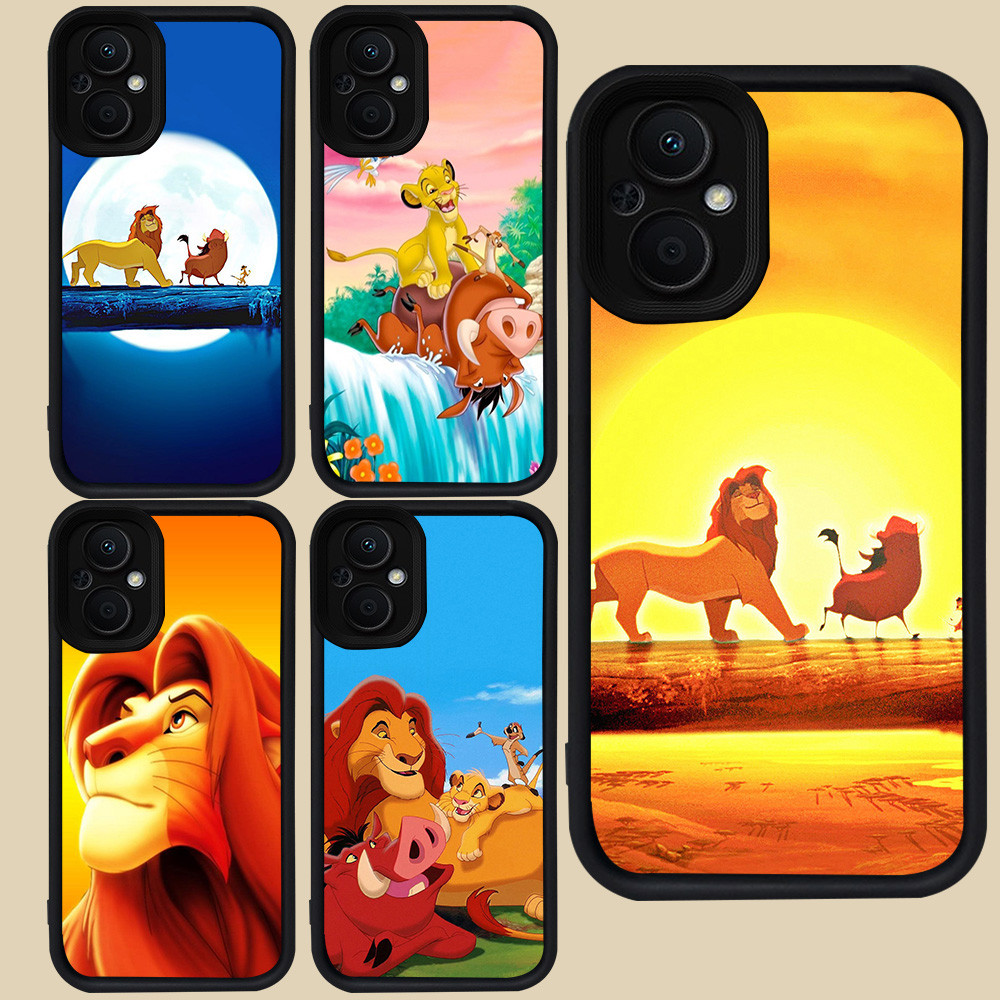 ปลอกสีดําสําหรับ OPPO Reno 7 8 7Z ค้นหา X5 Lite 8Z 5G R67 The Lion King
