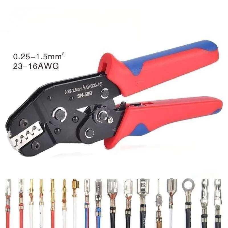 SN-58B คีม DuPont สำหรับการต่อสายไฟรถยนต์ ขั้วต่อสายไฟ คีม SN-28B และ 48B