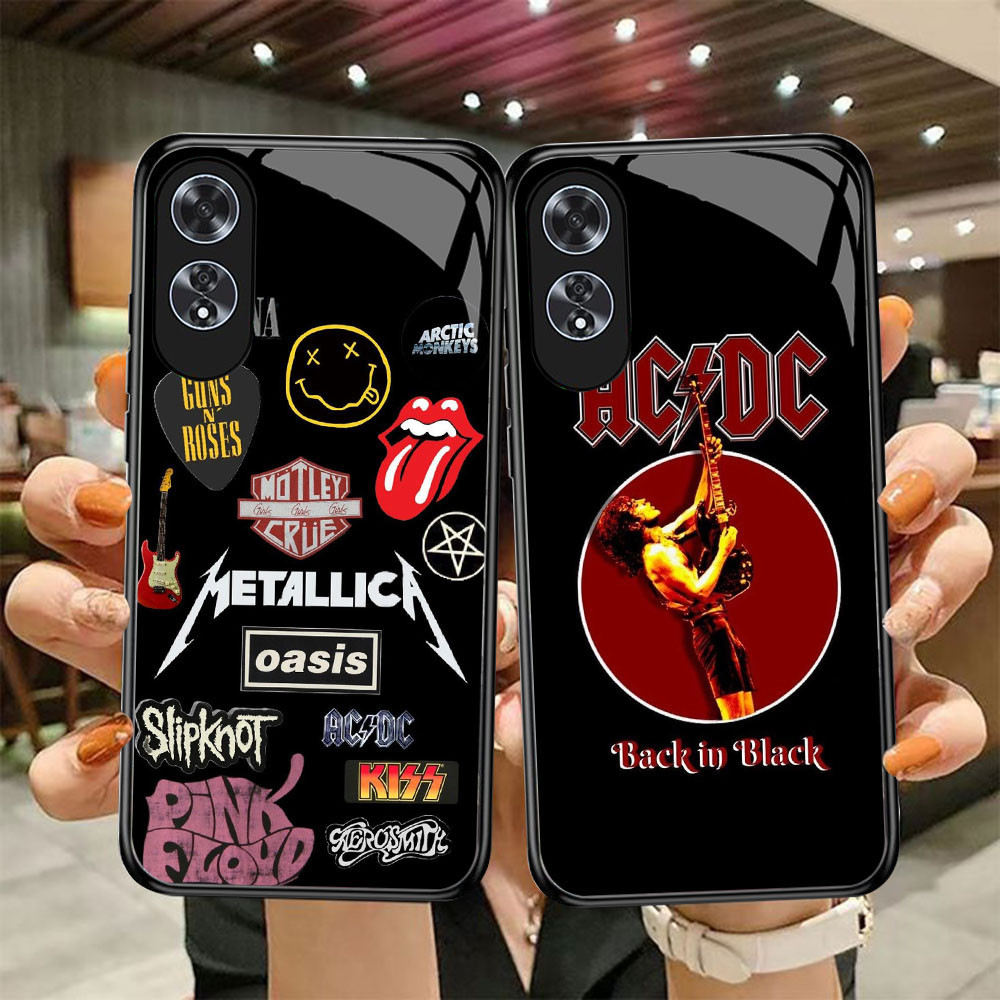 DF-18 AC DC TPU HD Glass Casing สําหรับ OPPO A60 A38 A79 A98 A78 A18 A58 Reno 8T 11F