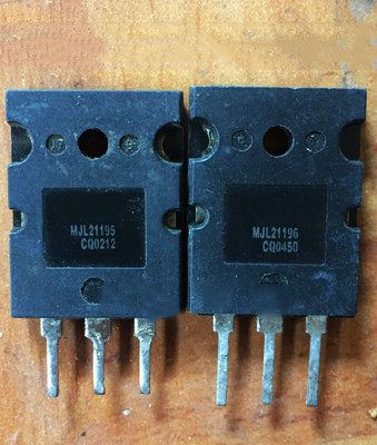 ใช้ 2 ชิ้น MJL21195 MJL21196 MJL21195G MJL21196G TO-3P (1 คู่) ในสต็อก ถอดชิ้นส่วนเดิม